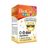 BioCo Junior C+D3 DUO rágótabletta erdeigyümölcs 100x